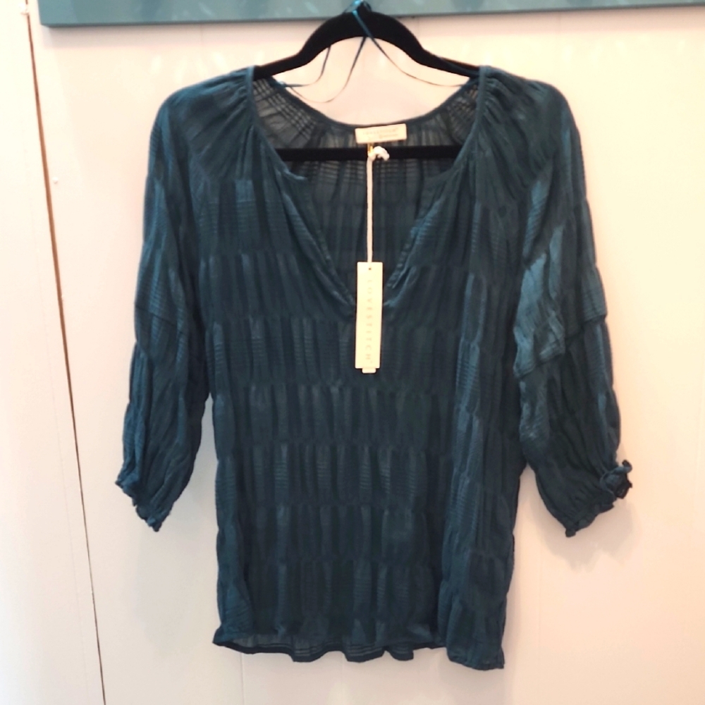 Women's Teal BohoTop